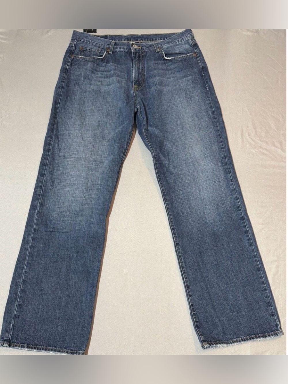 Lucky Brand Men’s Bootcut Jeans by Gene Montesano in Faded Indigo